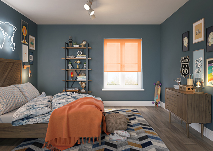 Pompeii Voile, Clementine - Twist&Fit Roller Blind - Image 8